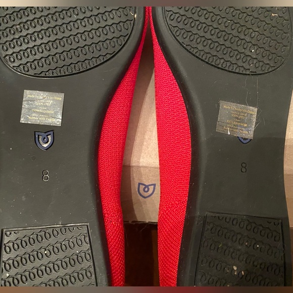 EUC Rothy's Bright Red Points size 8 - Picture 3 of 7